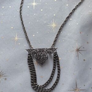 Vintage Sarah Coventry Silver Pendant Necklace